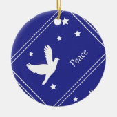 Taube Keramik Ornament (Vorne)