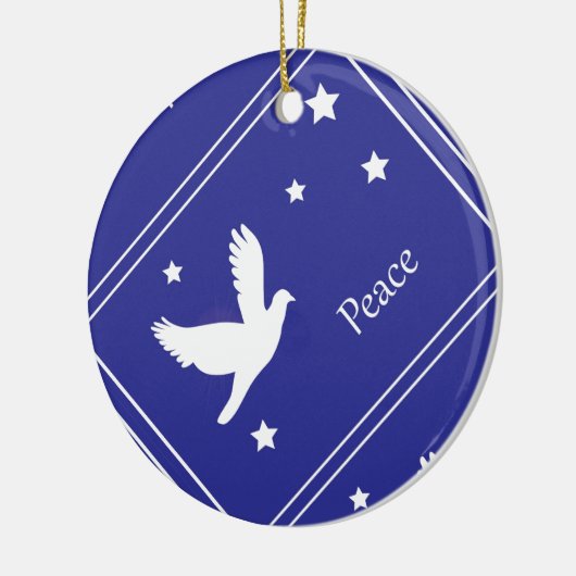 Taube Keramik Ornament (Links)