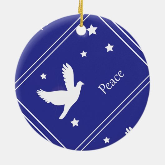 Taube Keramik Ornament (Hinten)