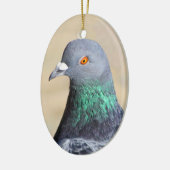 Taube Keramikornament (Links)