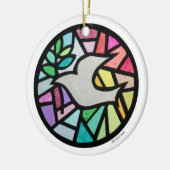 Taube Keramikornament (Links)