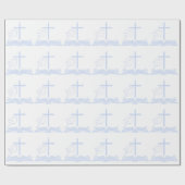 Taube, Kreuz und Bibel Geschenkpapier (Flach)