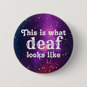 Taube kundengerechte Galaxie-Identität Button (Vorderseite)
