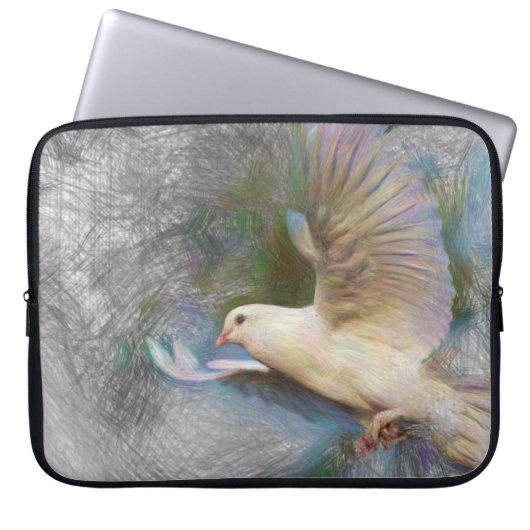 Taube Laptopschutzhülle (Vorderseite)