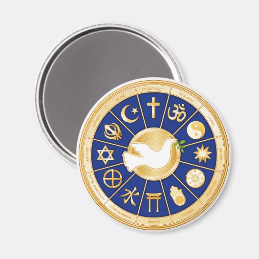 Taube Magnet (Vorderseite/Rückseite)