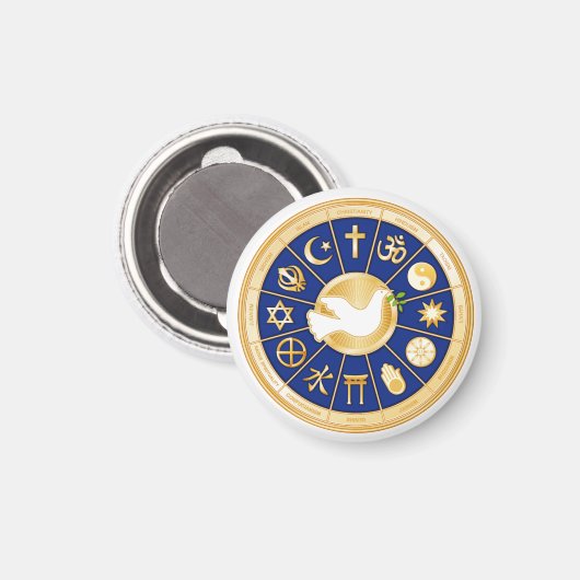 Taube Magnet (Vorderseite/Rückseite)