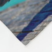Taube mit Aussicht Fleecedecke (Ecke)