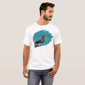 Taube mit Aussicht T-Shirt (Vorne ganz)