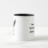 Taube mit Cross-Coffee-Tasse Tasse (Zentrum)