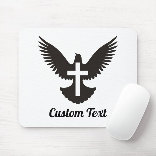 Taube mit Cross Mouse Pad Mousepad (Mit Mouse)