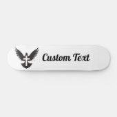 Taube mit Cross Skateboard Deck (Horizontal)