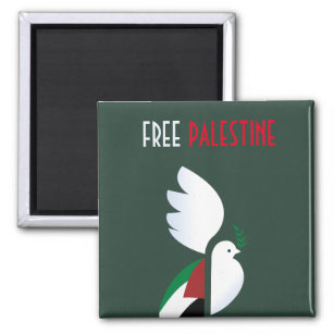Taube mit der palästinensischen Flagge Magnet