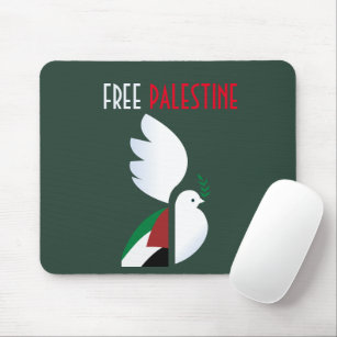 Taube mit der palästinensischen Flagge Mousepad