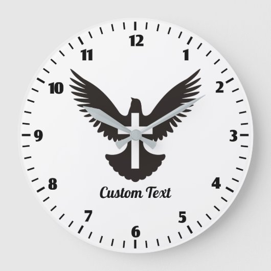 Taube mit großem Kreuz Uhr (Vorderseite)