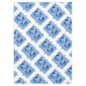 Taube mit keltischem Friedenstext in blauen Tönen Tischdecke (Vorderseite)