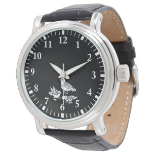 Taube mit Kindern Armbanduhr