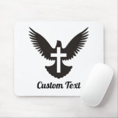 Taube mit Kreuz-Mauspad Mousepad (Mit Mouse)