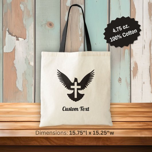 Taube mit Kreuztasche Tragetasche
