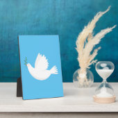 Taube mit Olivenzweig Fotoplatte (Seite)