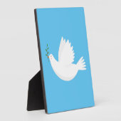 Taube mit Olivenzweig Fotoplatte (Seite)