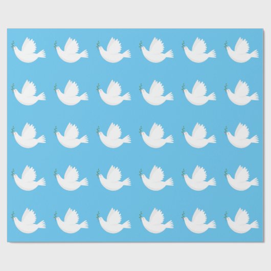 Taube mit Olivenzweig Geschenkpapier (Flach)