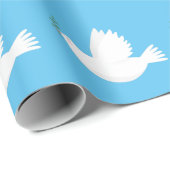 Taube mit Olivenzweig Geschenkpapier (Rolleneckpunkt)