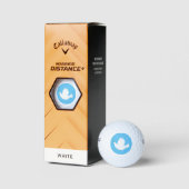 Taube mit Olivenzweig Golfball (Verpackungen)