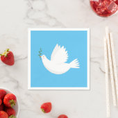 Taube mit Olivenzweig Serviette (Beispiel)