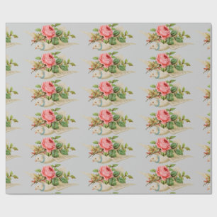 Taube mit Rose Geschenkpapier