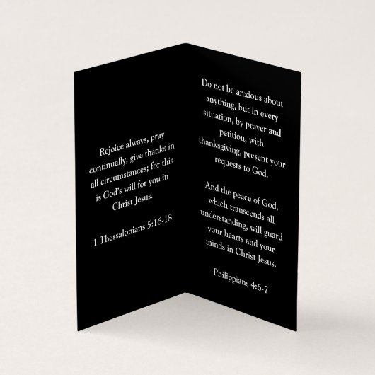 Taube mit schräg geklapptem Kreuzschwarz Visitenkarten (Innenseite)