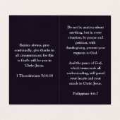 Taube mit schräg Lila geklappter, schräg eingeklap Visitenkarten (Innenseite Aufgefaltet)