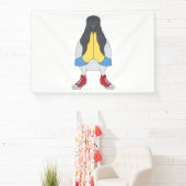Taube mit Schuhen Banner (InSitu)