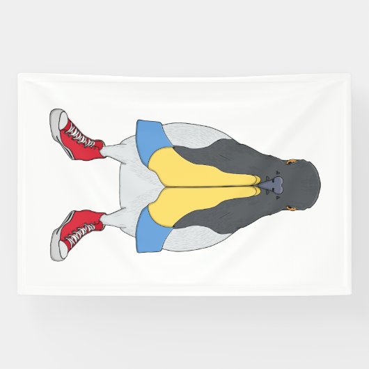 Taube mit Schuhen Banner (Horizontal)