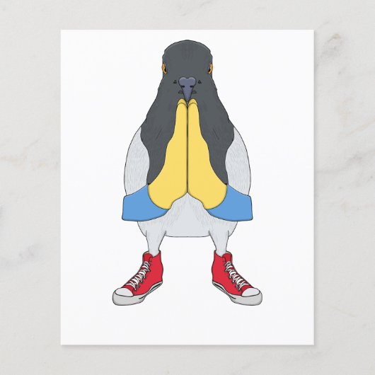 Taube mit Schuhen Flyer (Vorne)