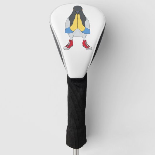 Taube mit Schuhen Golf Headcover (Vorderseite)