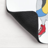 Taube mit Schuhen Mousepad (Ecke)