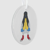Taube mit Schuhen Ornament (Vorderseite)