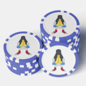 Taube mit Schuhen Pokerchips (Stapel)