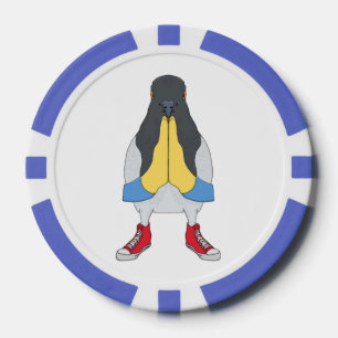 Taube mit Schuhen Pokerchips