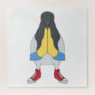 Taube mit Schuhen Puzzle