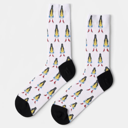 Taube mit Schuhen Socken (Linkes Detail)