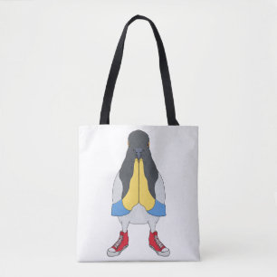 Taube mit Schuhen Tasche