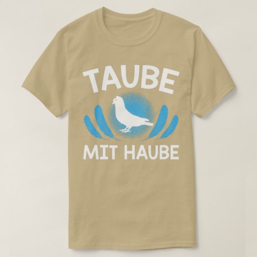 Taube mit Taube 1 T-Shirt (Design vorne)