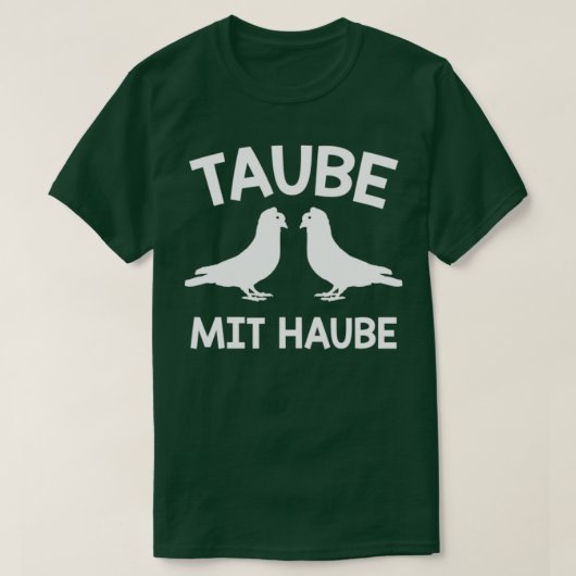 Taube mit Taube 5 T-Shirt (Design vorne)