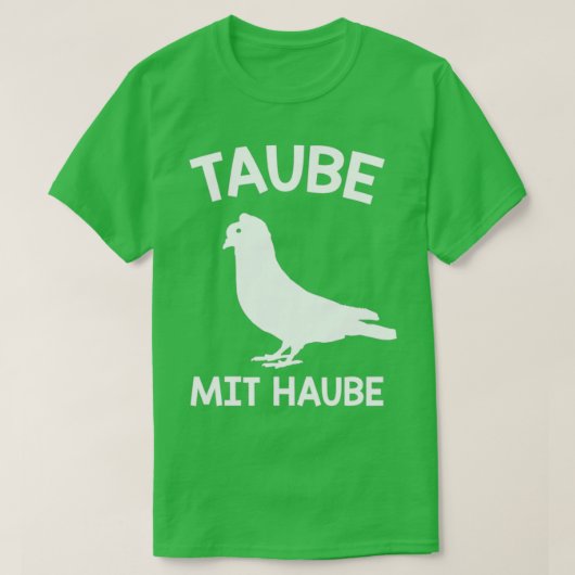 Taube mit Tauben 6 T-Shirt (Design vorne)