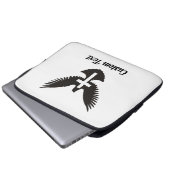 Taube mit überlaufendem Laptop-Sieb Laptopschutzhülle (Vorne Knopf)