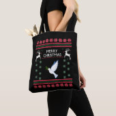 Taube mit Weihnachtsbird Tasche (Von Nahem)