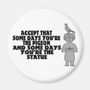 Taube oder Statue Magnet