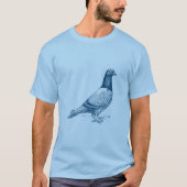 Taube - Ozeanblau T-Shirt (Vorderseite)