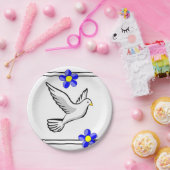 Taube Pappteller (Party)